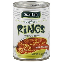 Spartan Spaghetti Rings With Meatballs, In Tomato Sauce Product Image