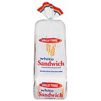 Valu Time Bread White Sandwich  Enriched Product Image