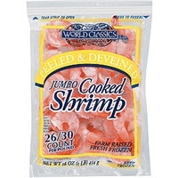 World Classics Trading Company Shrimp Cooked Jumbo Peeled & Deveined 26/30 Ct Food Product Image