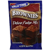 Valu Time Brownie Mix Deluxe Fudge Food Product Image