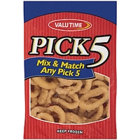 Valu Time Onion Rings Breaded Pick 5 Food Product Image