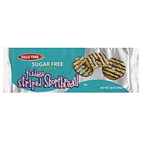Valu Time Cookies Fudge Striped Shortbread, Sugar Free Food Product Image