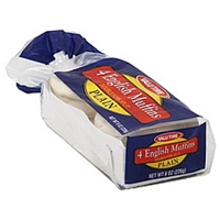 Valu Time English Muffins Double Fork Split, Plain Food Product Image
