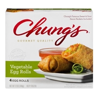 Chung's Vegetable Egg Rolls - 4 CT Packaging Image