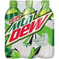 Mtn Dew Diet Low Calorie Soda - 6 Ct Product Image