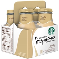 Starbucks Frappuccino Chilled Coffee Drink Vanilla - 4 CT Product Image