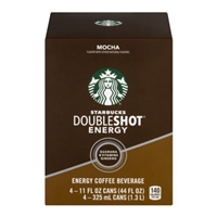 Starbucks Doubleshot Energy Coffee Beverage Mocha - 4 CT Product Image