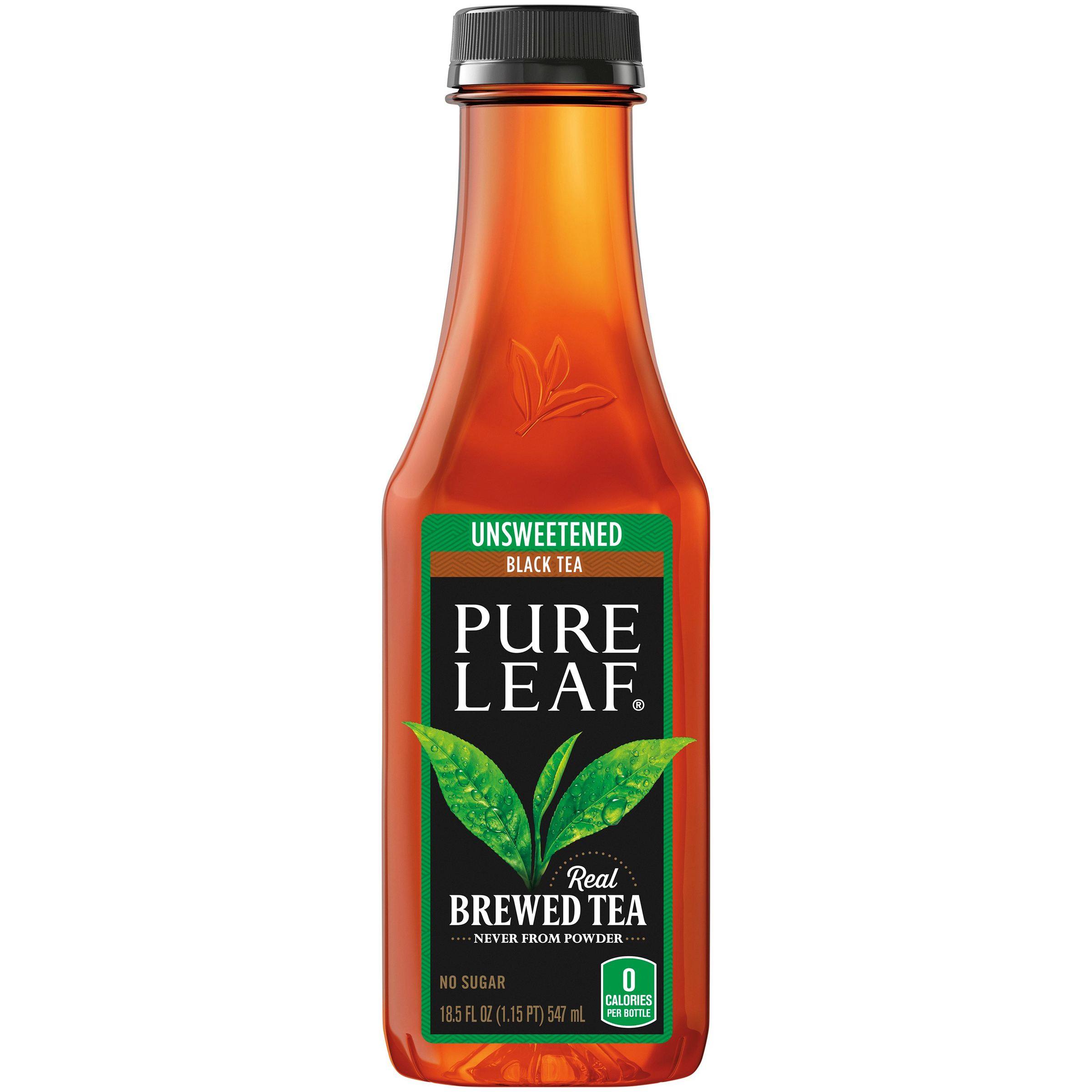 Pure Leaf Real Brewed Tea Unsweetened Black Tea Packaging Image