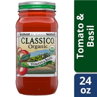 Classico Organic Di Napoli Tomato & Basil 24 oz. Jar Product Image