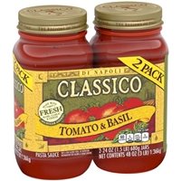 Classico Tomato & Basil Pasta Sauce, 24 oz Shrink Wrapped Product Image