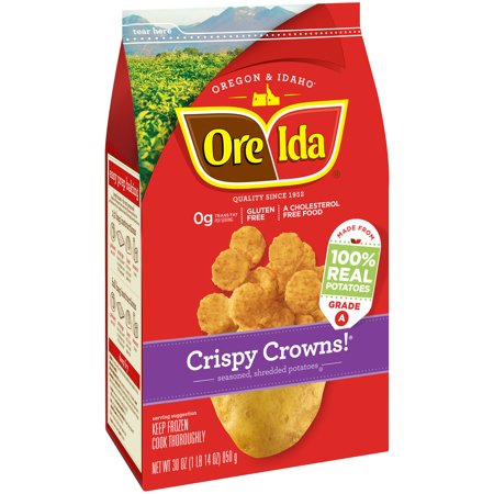 Ore-Ida Seasoned Shredded Potatoes Crispy Crowns! Food Product Image