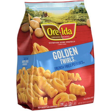 Ore-Ida Golden Twirls French Fried Potatoes with Skins Food Product Image