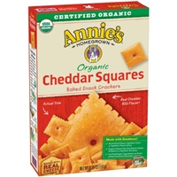 Annie's Organic Cheddar Squares Food Product Image