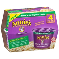 Annie's Real White Cheddar Macaroni & Cheese 4 pk. Product Image