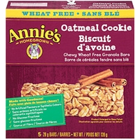 Annie's Homegrown Granola Bars Canadian Wheat Free Oatmeal Cookie Granola Bars Food Product Image