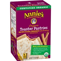 Annie's Organic Brown Sugar Cinnamon Toaster Pastries with Frosting 6 ct Box 11 oz Food Product Image