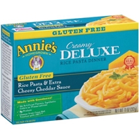 Annie's Creamy Deluxe Gluten Free Rice Pasta & Extra Cheesy Cheddar Sauce