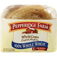 Pepperidge Farm Whole Wheat English Muffins Food Product Image