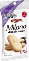 Milano dark chocolate cookies Food Product Image