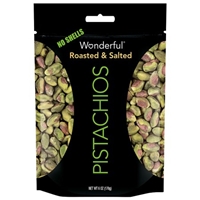 Wonderful Pistachios Roasted & Salted No Shells Packaging Image
