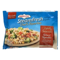 Birds Eye Steamfresh Chef's Favorites Lightly Sauced Rotini & Vegetables With Oven Roasted Garlic Butter Sauce Food Product Image