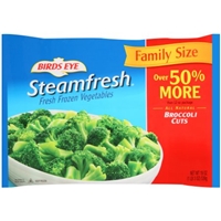 Birds Eye Steamfresh Broccoli Cuts Family Size Fresh Frozen Vegetables Food Product Image