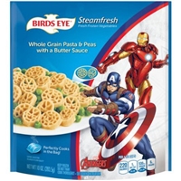 Birds Eye Steamfresh Avengers Whole Grain Pasta & Peas with a Butter Sauce Food Product Image