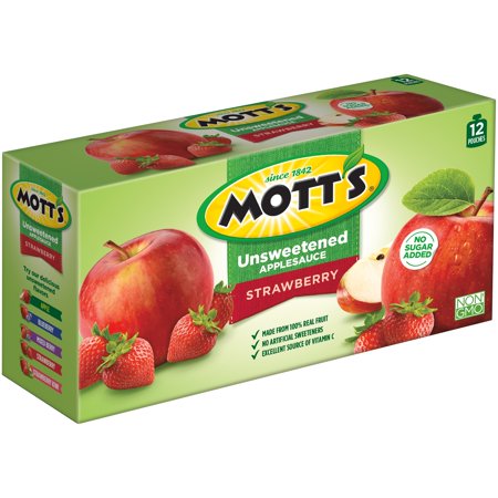 Mott's Unsweetened Strawberry Applesauce Cups Product Image