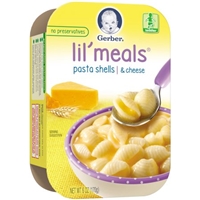 Gerber Graduates Lil' Meals Pasta Shells & Cheese Food Product Image