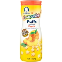 Gerber Graduates Puffs Cereal Snack Peach Product Image