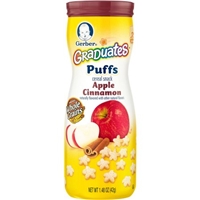 Gerber Graduates Puffs Cereal Snack Apple Cinnamon Product Image
