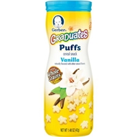 Gerber Graduates Puffs Cereal Snack Vanilla Product Image