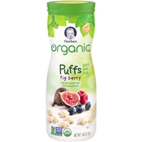 Gerber Organic Puffs, Fig Berry - 1.48oz Product Image