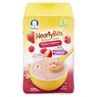 Gerber Hearty Bits Cereal, Strawberry Raspberry