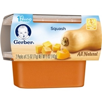 Gerber All Natural 1st Foods Squash - 2 PK Food Product Image
