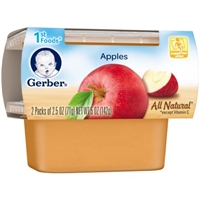 Gerber All Natural 1st Foods Apples - 2 PK Food Product Image
