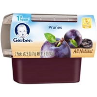 Gerber All Natural 1st Foods Prunes - 2 PK Product Image