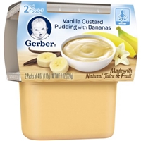 Gerber 2nd Foods Vanilla Custard Pudding With Bananas - 2 PK Product Image
