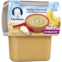Gerber Vitablocks 2nd Foods Apples & Bananas With Mixed Cereal - 2 PK Product Image