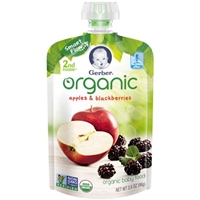 Gerber 2Nd Foods Organic Baby Food Apple Blackberry Product Image