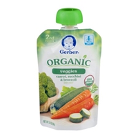 Gerber 2nd Foods Organic Veggies Carrot, Zucchini & Broccoli Product Image