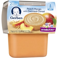 Gerber 2nd Foods Peach Mango with Oatmeal Cereal