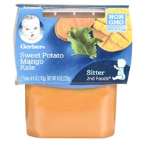 Gerber 2nd Foods Baby Food Sweet Potato Mango Kale - 4oz (2ct) Product Image