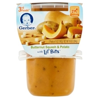 Gerber Butternut Sqaush & Potato with Lil' Bits 3rd foods Product Image