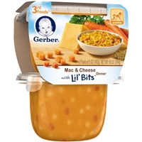 Gerber Lil' Bites Baby Food Mac & Cheese Food Product Image