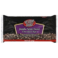 Western Family Chocolate Chips Jumbo Semi-Sweet Food Product Image
