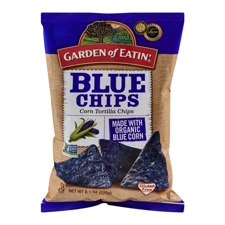 Garden of Eatin' Corn Tortilla Chips Blue Chips Food Product Image