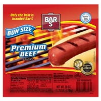 Bar-S Bun Size Premium Beef Franks, 14 count, 28 oz Product Image