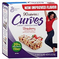 Curves Granola Bars Chewy, Strawberry Food Product Image