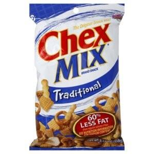 Chex Mix Snack Traditional Allergy and Ingredient Information